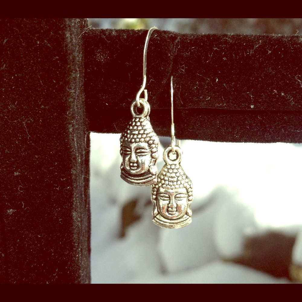 Sterling Silver Earrings with Buddha.